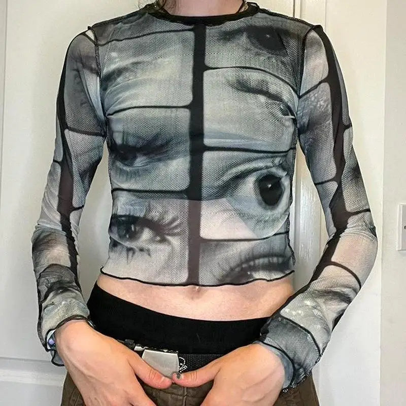 Weirdcore Eyes Top – MAUVSTUDIO®