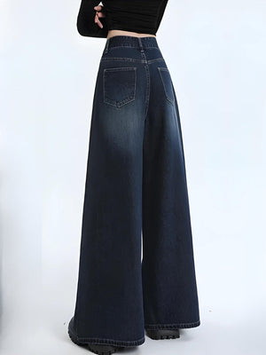 Wide Leg Regular Waist Jeans-MAUV STUDIO