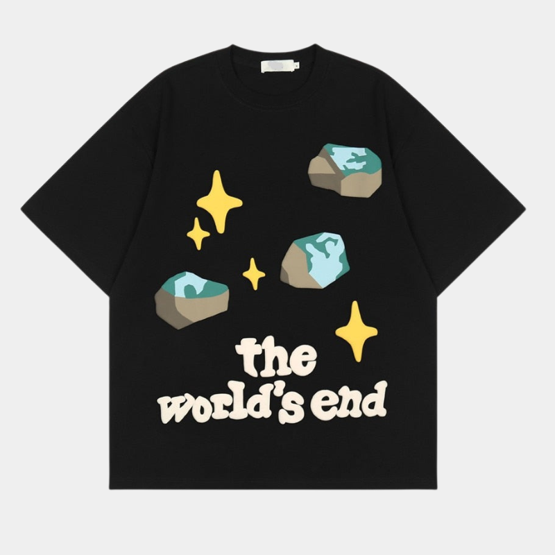 'Worlds end' T shirt-T-Shirts-MAUV STUDIO-STREETWEAR-Y2K-CLOTHING