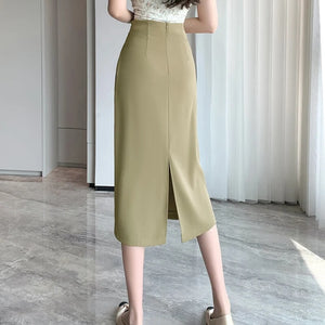 , Y2K skirt styled with a crop top