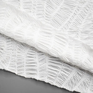 Wrinkled Lace Up Mini Dress view 5 | MAUVSTUDIO®