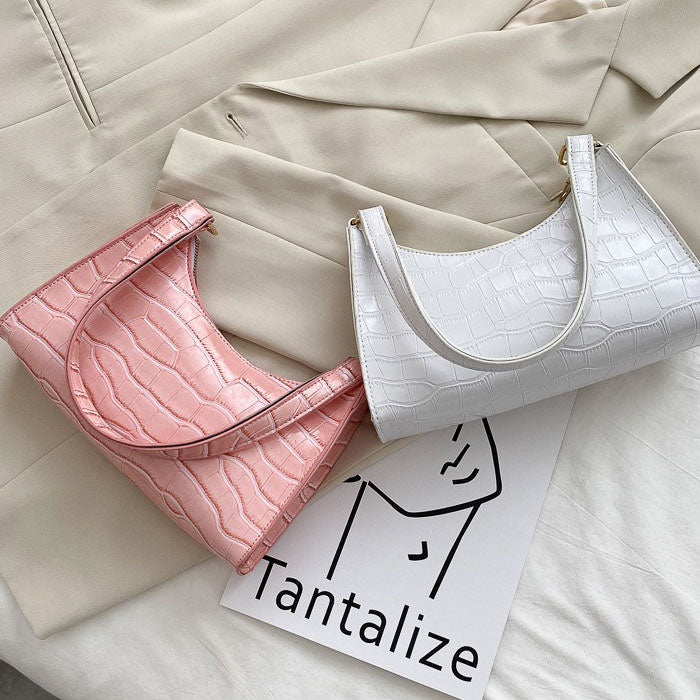 Y2K Aesthetic Baguette Bag-Handbags-MAUV STUDIO-STREETWEAR-Y2K-CLOTHING
