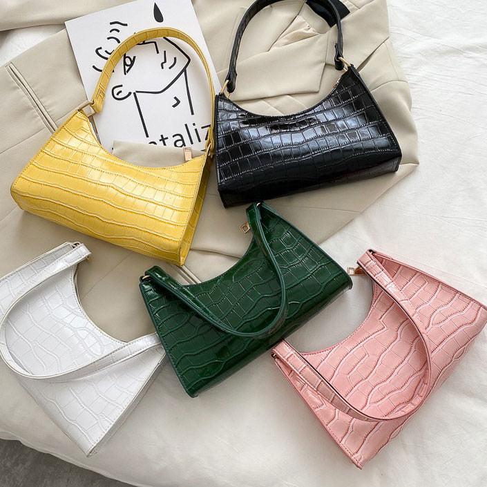 Y2K Aesthetic Baguette Bag-Handbags-MAUV STUDIO-STREETWEAR-Y2K-CLOTHING