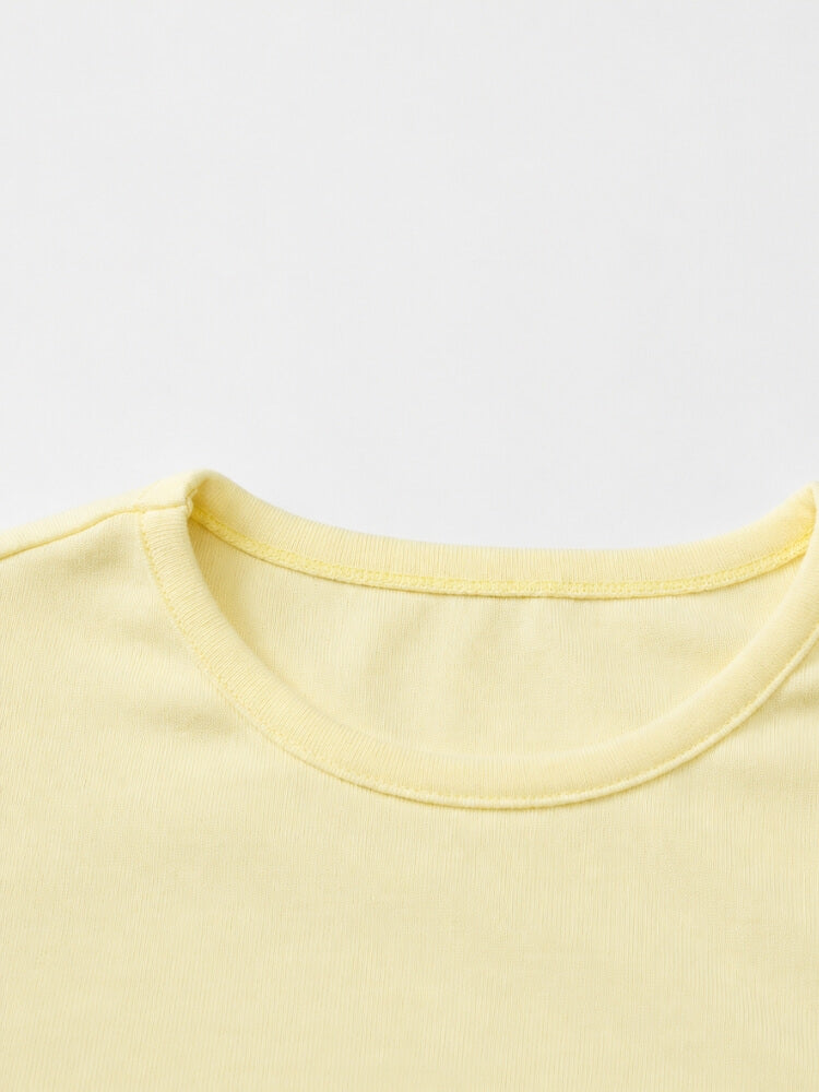 Y2K Always Late Baby Tee with cropped cut, Y2K baby tee styled with low rise bottoms