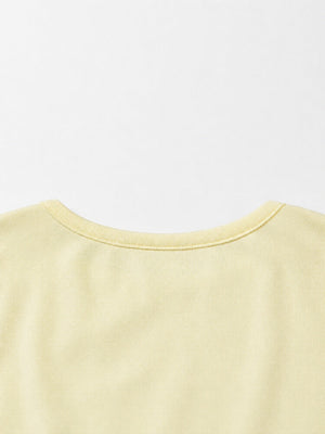 Y2K Always Late Baby Tee with cropped cut, Y2K baby tee styled with low rise bottoms