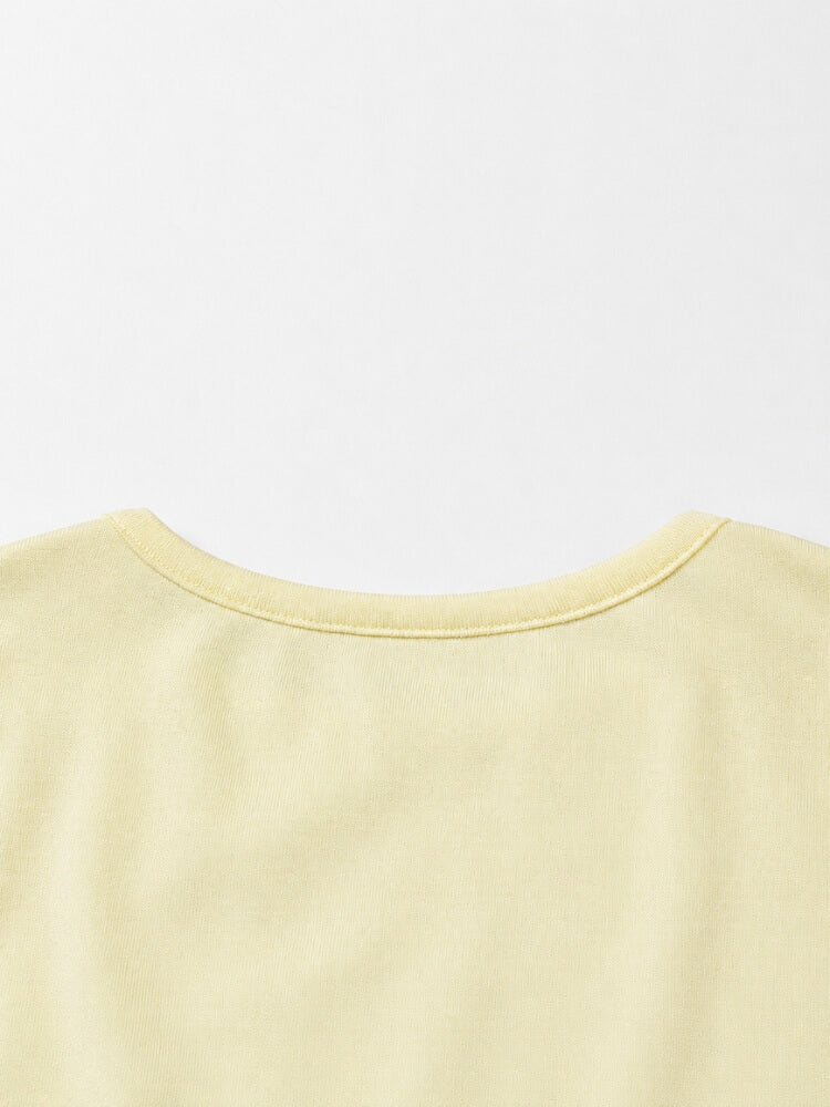 Y2K Always Late Baby Tee with cropped cut, Y2K baby tee styled with low rise bottoms