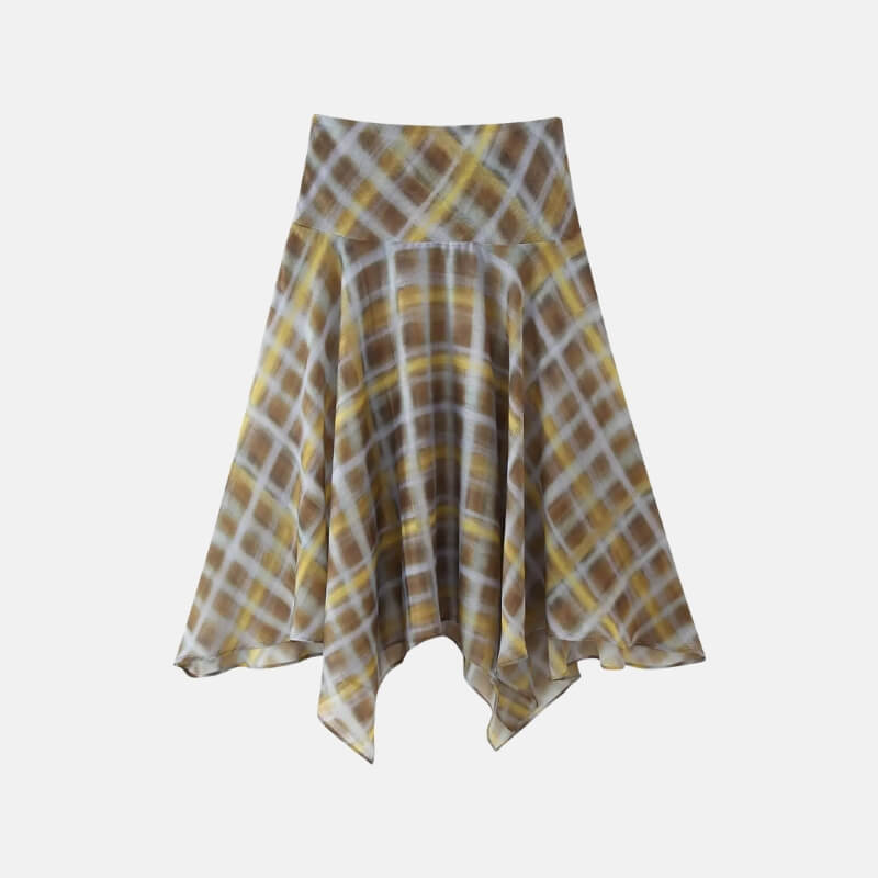 , Y2K skirt styled with a crop top