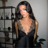Y2K Baddie Satin Cami Top with lace trim, Y2K tube top styled with low rise bottoms