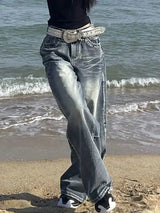 Y2K Baggy Vintage Washed Jeans