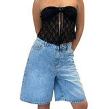 Y2K Basic Denim Jorts