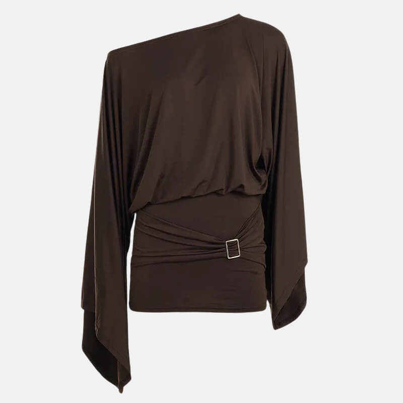 Y2K Batwing Sleeve Mini Dress view 3 | MAUVSTUDIO®