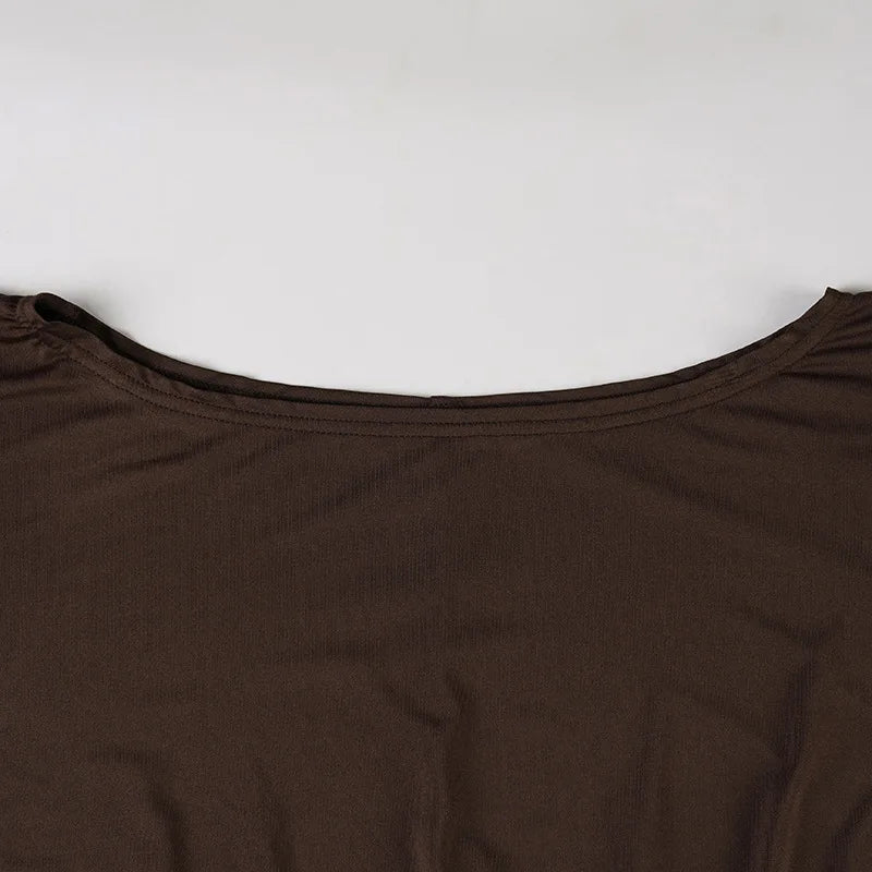 Y2K Batwing Sleeve Mini Dress view 5 | MAUVSTUDIO®