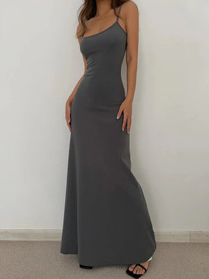 Y2K Bodycon Maxi Dress view 4 | MAUVSTUDIO®