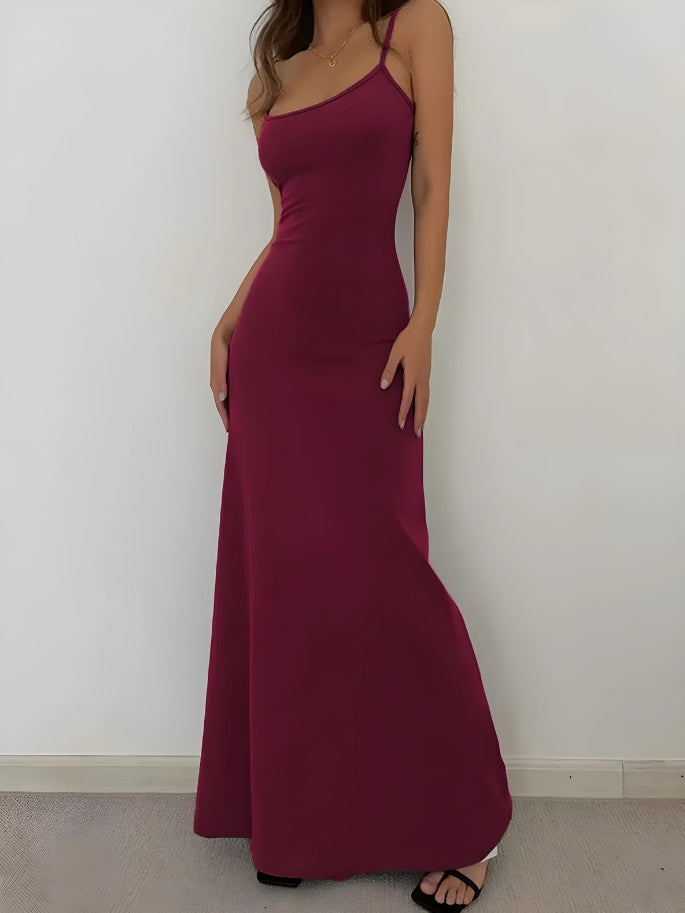 Y2K Bodycon Maxi Dress view 6 | MAUVSTUDIO®