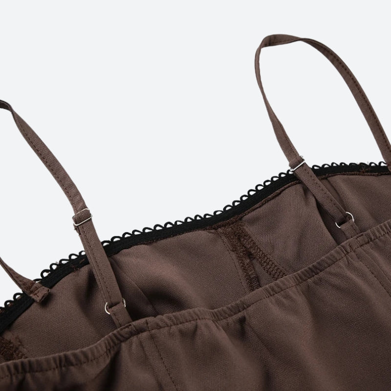 Y2K Bow Pleated Mini Dress view 5 | MAUVSTUDIO®