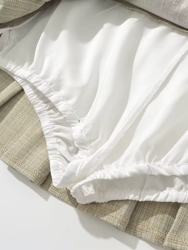 , Y2K skirt styled with a crop top