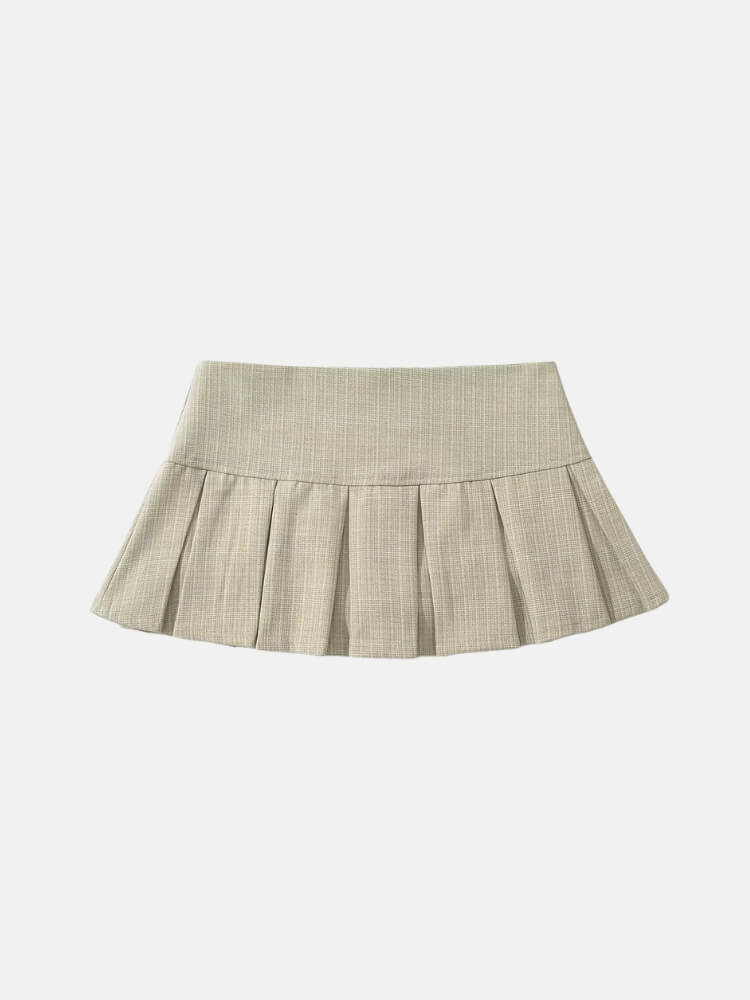 , Y2K skirt styled with a crop top