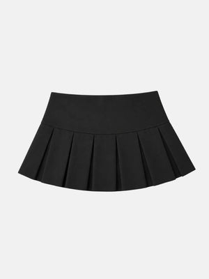 , Y2K skirt styled with a crop top