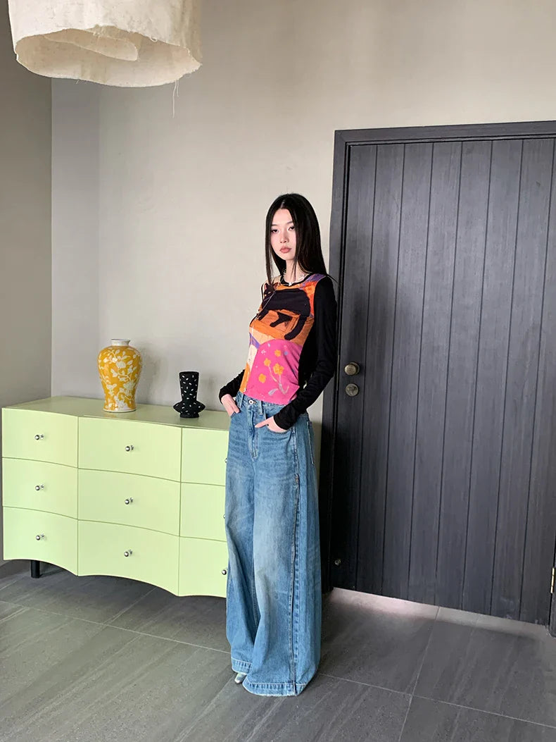 Y2K Cat Graphic Top – MAUVSTUDIO®