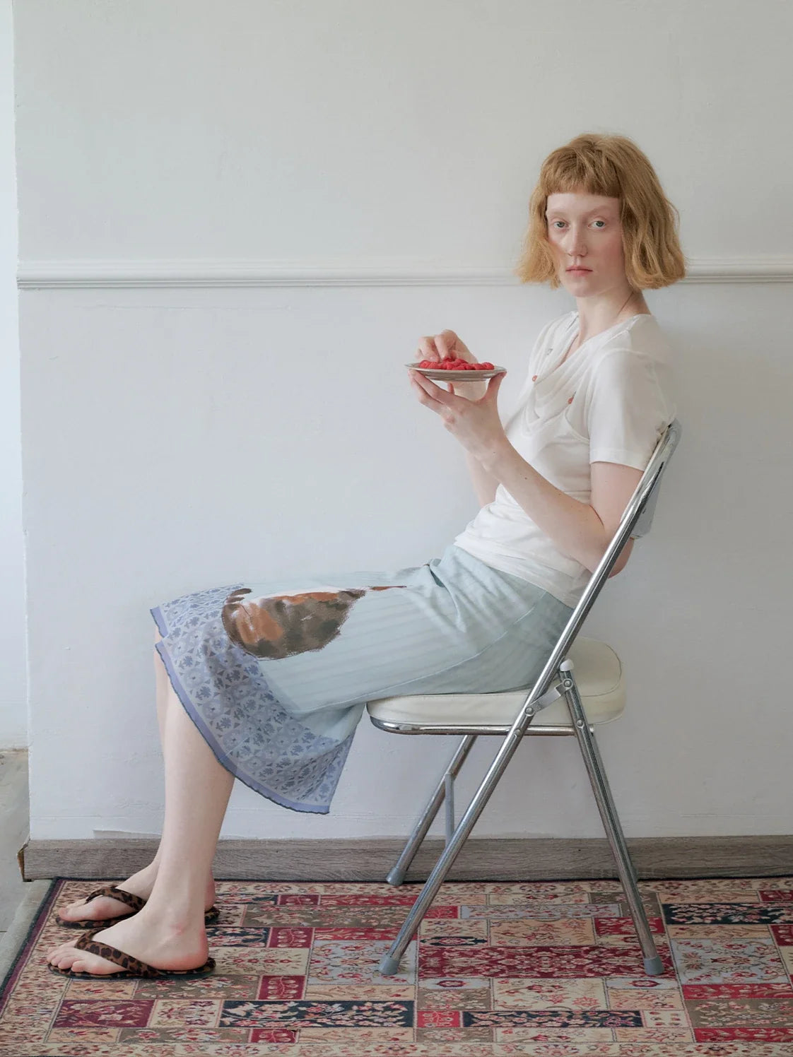 , Y2K skirt styled with a crop top