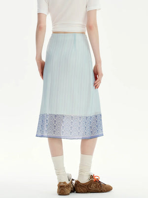 , Y2K skirt styled with a crop top
