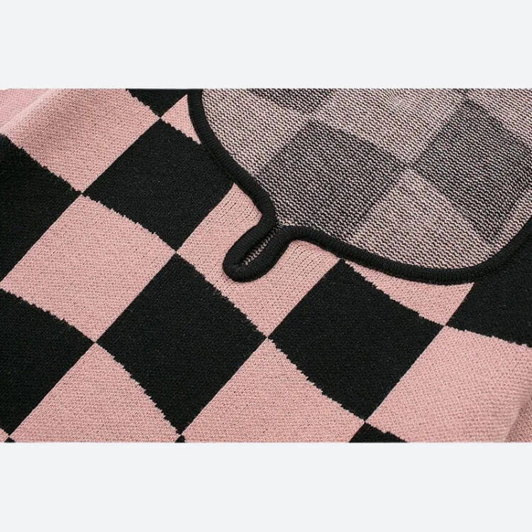 Y2K Checkered Square Neck Top – MAUVSTUDIO®