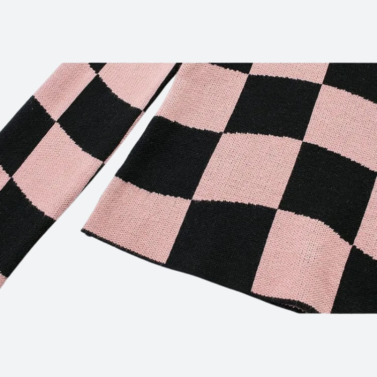 Y2K Checkered Square Neck Top – MAUVSTUDIO®