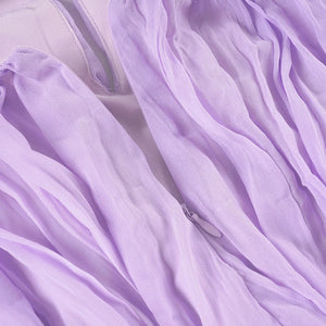 Y2K Chiffon Babydoll Mini Dress view 7 | MAUVSTUDIO®