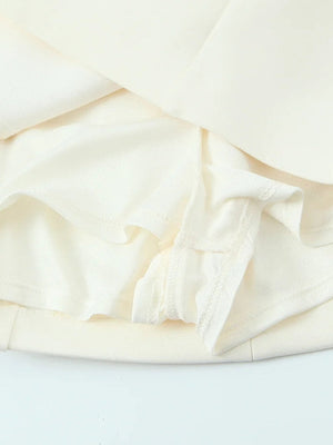 Y2K Contrast Trim Mini Dress view 6 | MAUVSTUDIO®