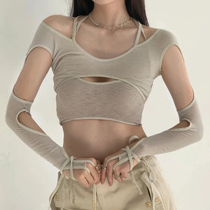 Y2K Cut Out Crop Top – MAUVSTUDIO®