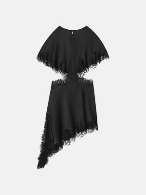 Y2K Cut Out Lace Trim Midi Dress view 8 | MAUVSTUDIO®