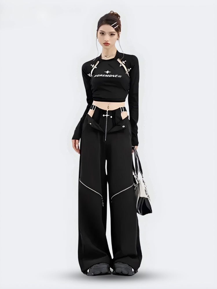 Y2K Cut Out Waist Pants – MAUV STUDIO®® – MAUVSTUDIO® Y2K Cut Out Waist Pants – MAUV STUDIO®® – MAUVSTUDIO®