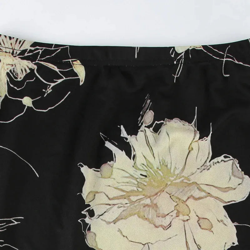 , Y2K skirt styled with a crop top