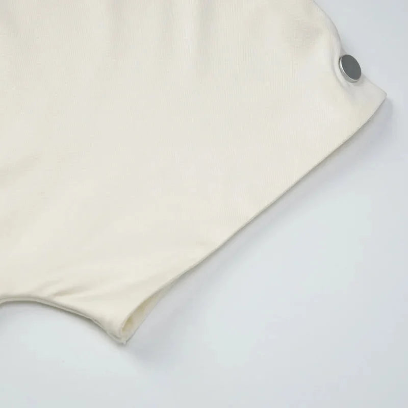 Y2K Draped Button Top with button front, Y2K top styled with low rise bottoms