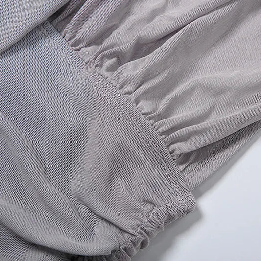 Y2K Draped Strapless Mini Dress view 6 | MAUVSTUDIO®