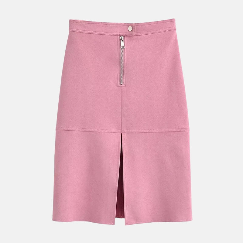 , Y2K skirt styled with a crop top