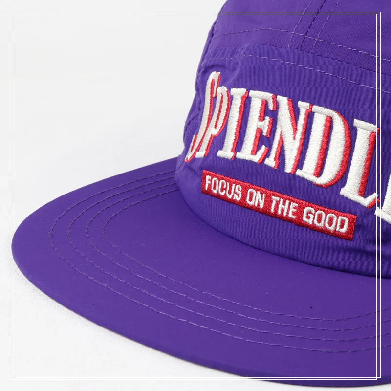 Y2K Flat Brim Embroidered Baseball Cap – MAUVSTUDIO®
