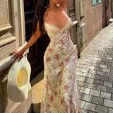 Y2K Floral Lace Bust Midi Dress view 10 | MAUVSTUDIO®