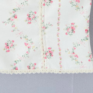 Y2K Floral Lace Trim Cami Top with lace trim, Y2K tube top styled with low rise bottoms
