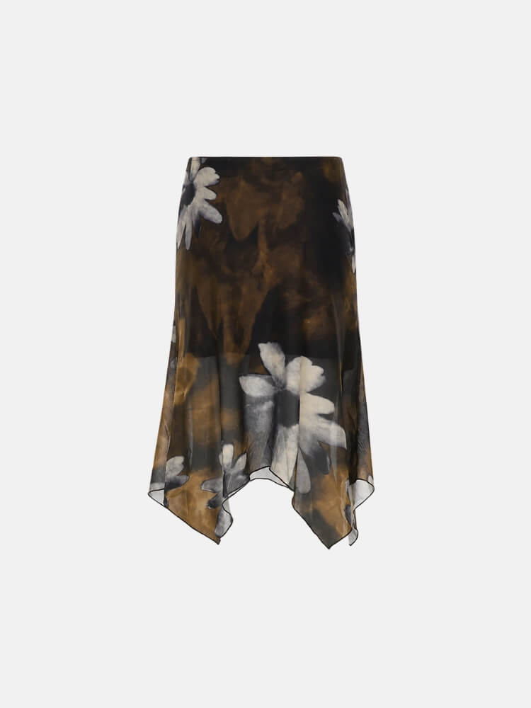 , Y2K skirt styled with a crop top