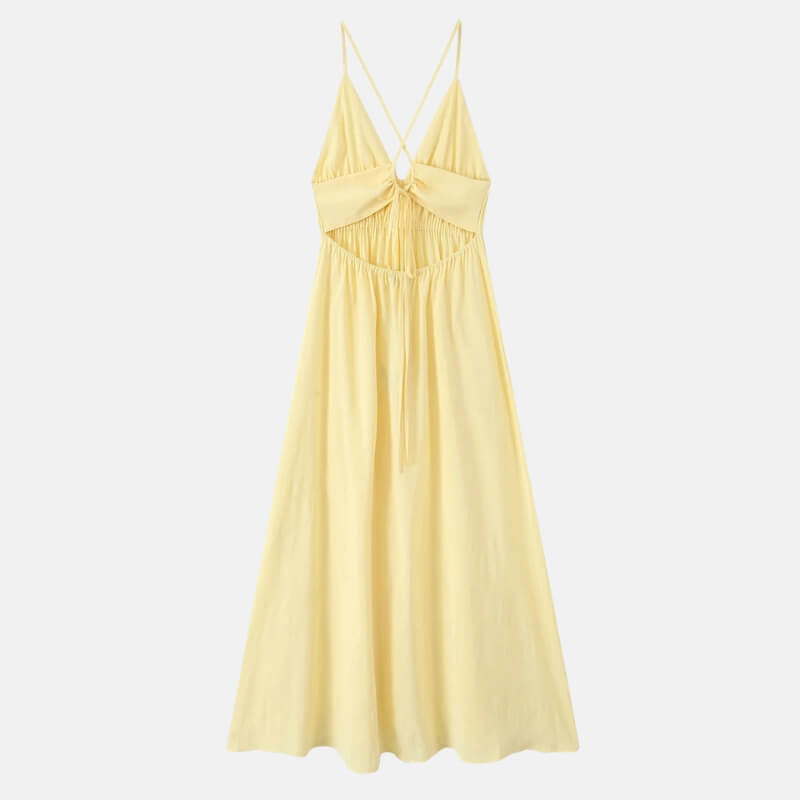 Y2K Flowy Maxi Dress view 3 | MAUVSTUDIO®