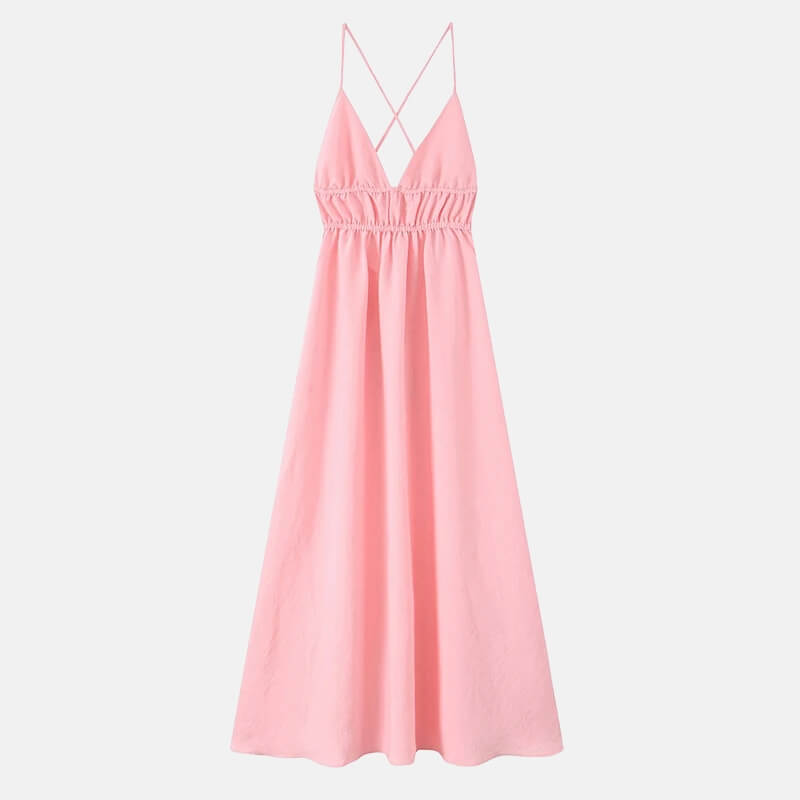 Y2K Flowy Maxi Dress view 16 | MAUVSTUDIO®