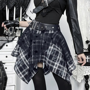 , Y2K skirt styled with a crop top