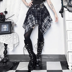 , Y2K skirt styled with a crop top