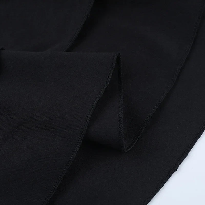 Y2K Goth Corset Layered Mini Dress view 8 | MAUVSTUDIO®