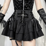 , Y2K skirt styled with a crop top