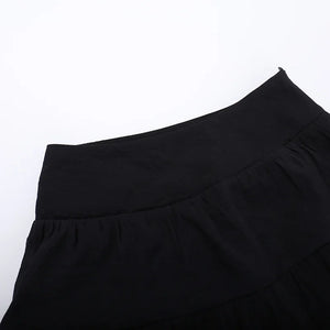, Y2K skirt styled with a crop top