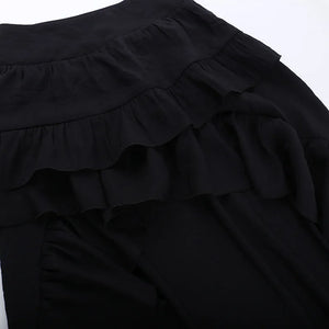 , Y2K skirt styled with a crop top