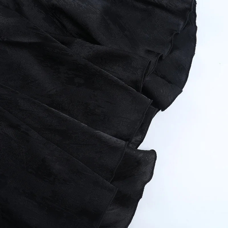 , Y2K skirt styled with a crop top