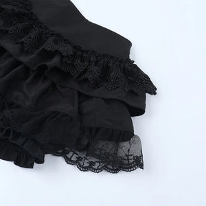 , Y2K skirt styled with a crop top